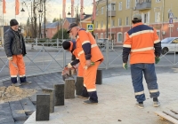 В Калуге продолжается обновление улицы Чичерина
