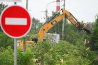 На Синих мостах в Калуге готовятся к разбору первого путепровода