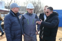 Дмитрий Денисов проконтролировал реконструкцию Синих мостов