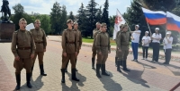Состоялся торжественный митинг, приуроченный встрече патриотического автопробега 