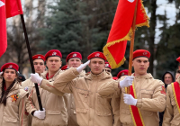 В Калуге состоялся региональный смотр строя и песни юнармейских отрядов