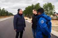 Дмитрий Денисов проверил ход строительства Северного въезда 