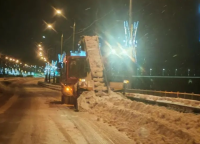 За ночь с улиц Калуги вывезено более восьми тысяч кубометров снега