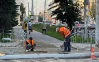 Дорожный ремонт на улице Чижевского продолжается