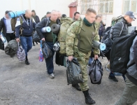 Калуга проводила мобилизованных