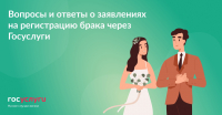 Регистрация брака через Госуслуги. Ответы на самые популярные вопросы.