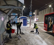 В Калуге за ночь вывезли более 2600 кубометров снега