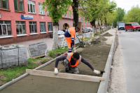 Работы по БКД на улице Баррикад идут с опережением