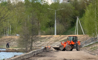 На набережной Яченского водохранилища начался строительный сезон