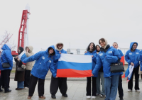 В Калуге прошёл патриотический митинг ко Дню космонавтики