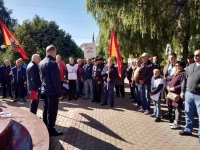 Калужские ветераны провели митинг в поддержку СВО 
