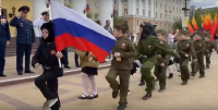 Калужские детсадовцы открыли смотр строя и песни Юнармии