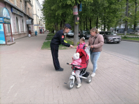 Сотрудники Госавтоинспекции совместно с кадетами ГИБДД приняли участие в рейде