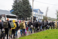Первые группы мобилизованных отправились выполнять воинский долг