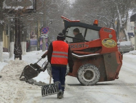 Ночью будет осуществляться вывоз снега 