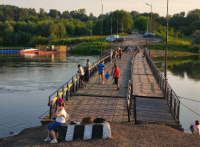 Прекращение работы понтонного моста через реку Оку в районе улицы Воробьевская