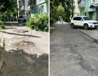 Калужские дворы продолжают приводить в порядок