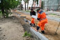Благоустройство бульвара Чичерина идет полным ходом