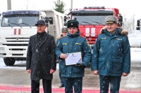 Глава МЧС передал новую технику калужским пожарным и спасателям