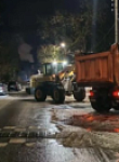 Вывоз снега в Калуге в ночь с 10 на 11 марта